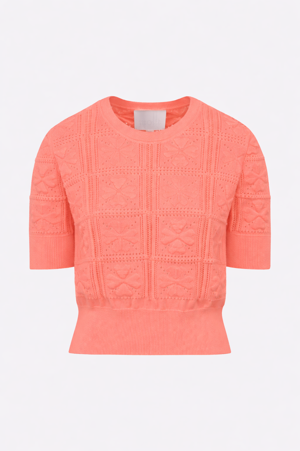 Clover Motif Knit Top