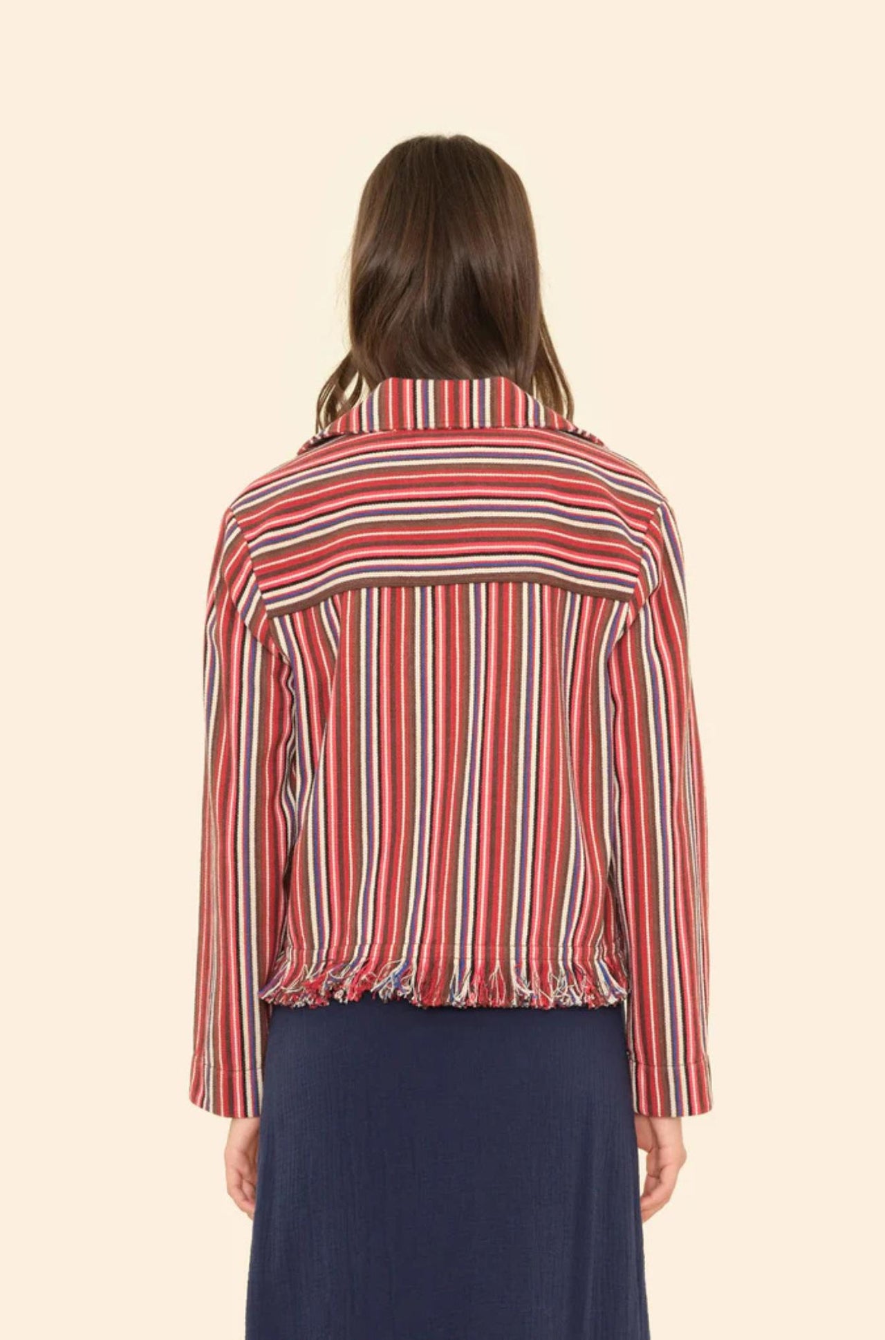 Onyx Stripe Garett Jacket-JACKETS & OUTERWEAR-Xirena-Debs Boutique