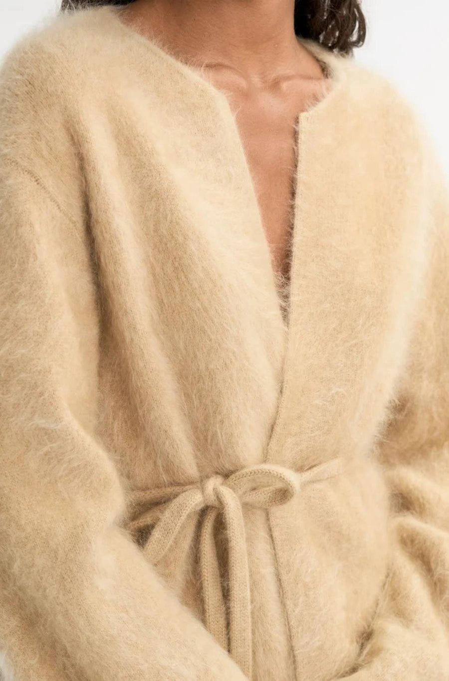 Brushed Cardigan Camel-SWEATERS & CARDIGANS-Soft Goat-Debs Boutique