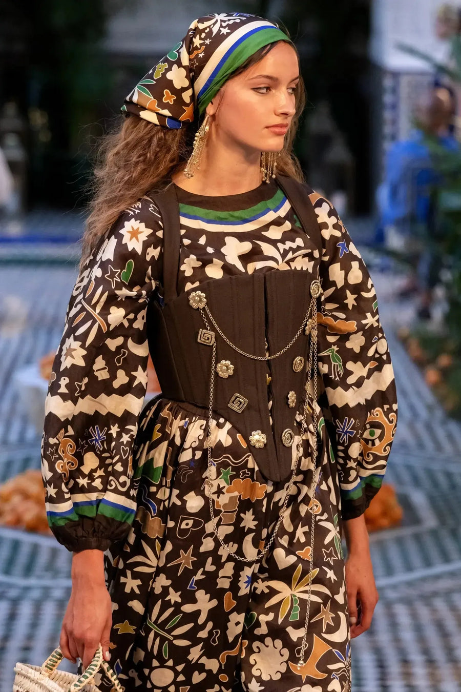 Maroc Silk Scarf-Accessories-Alemais-Debs Boutique