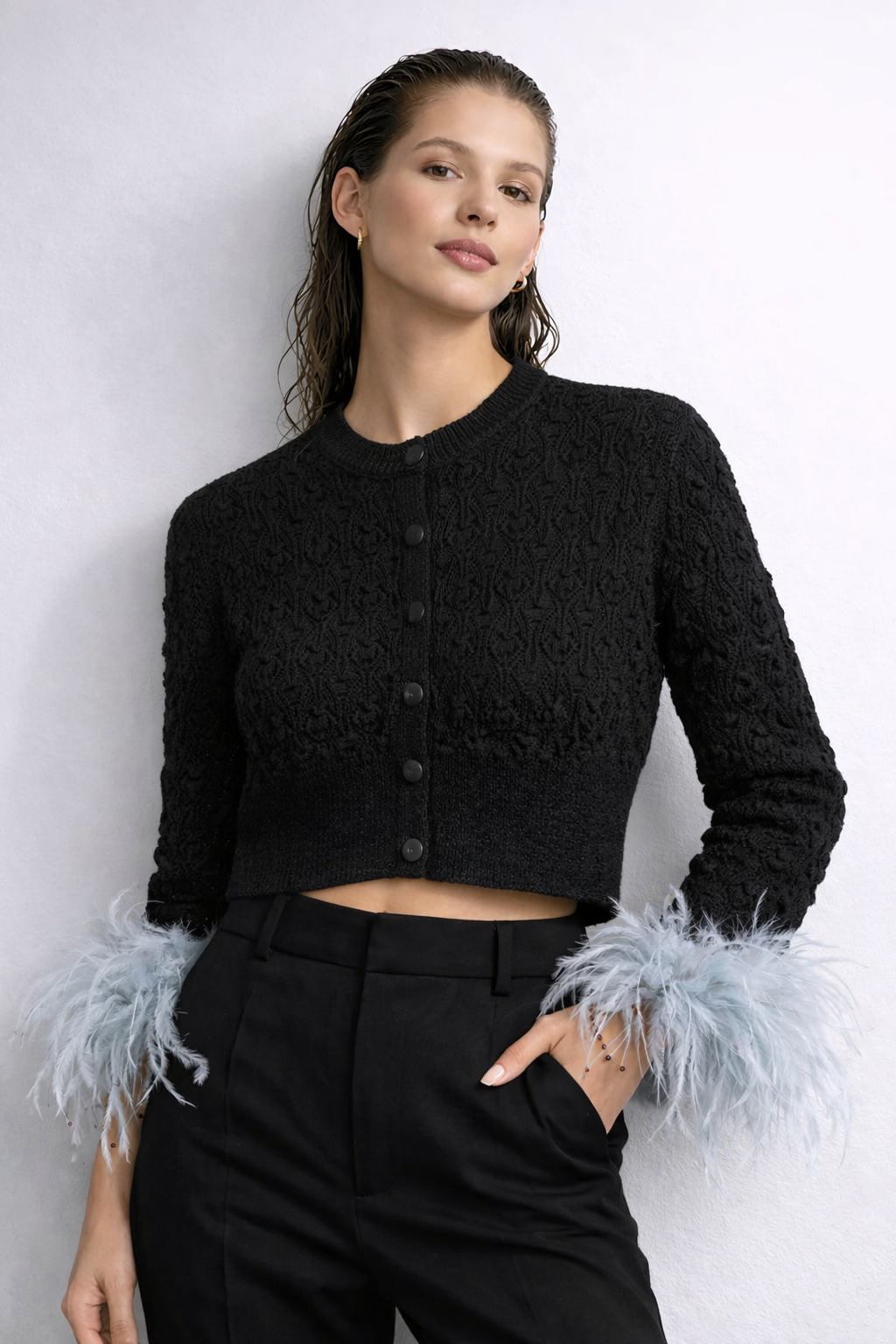 Openwork Cardigan