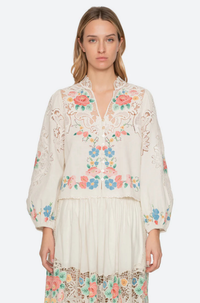 Thumbnail for Astrid Embroidery Blouse