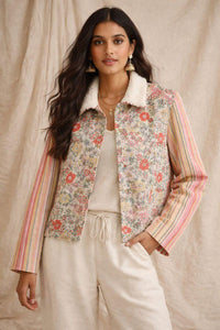 Thumbnail for Hand Embriodered Reversible Jacket-JACKETS & OUTERWEAR-Dhaari-Debs Boutique