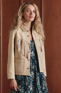 Thumbnail for The Leather Fringe Jacket