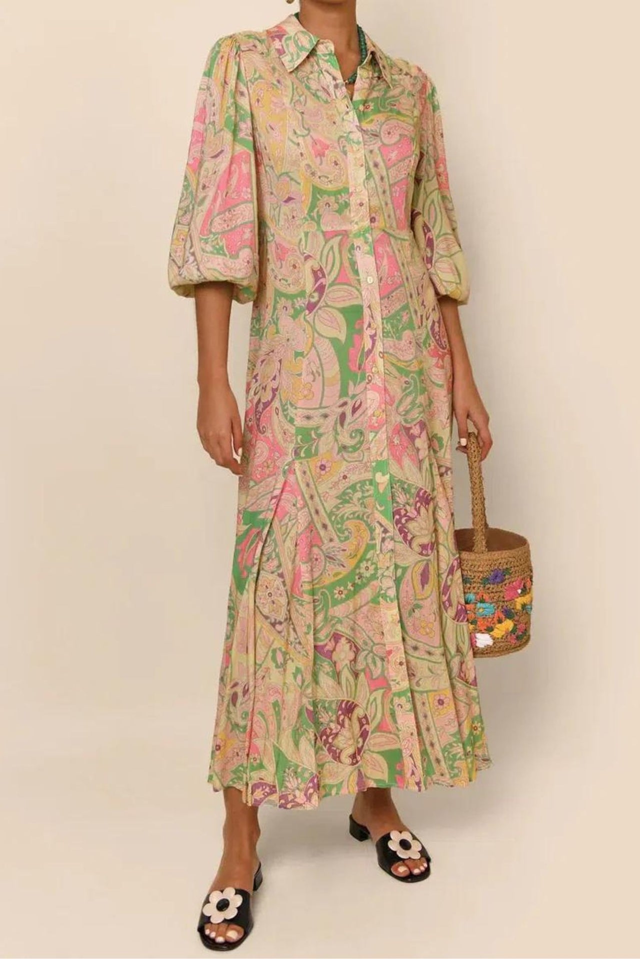 Georgina Dress in Grace Paisley-Dress-Rixo-Debs Boutique