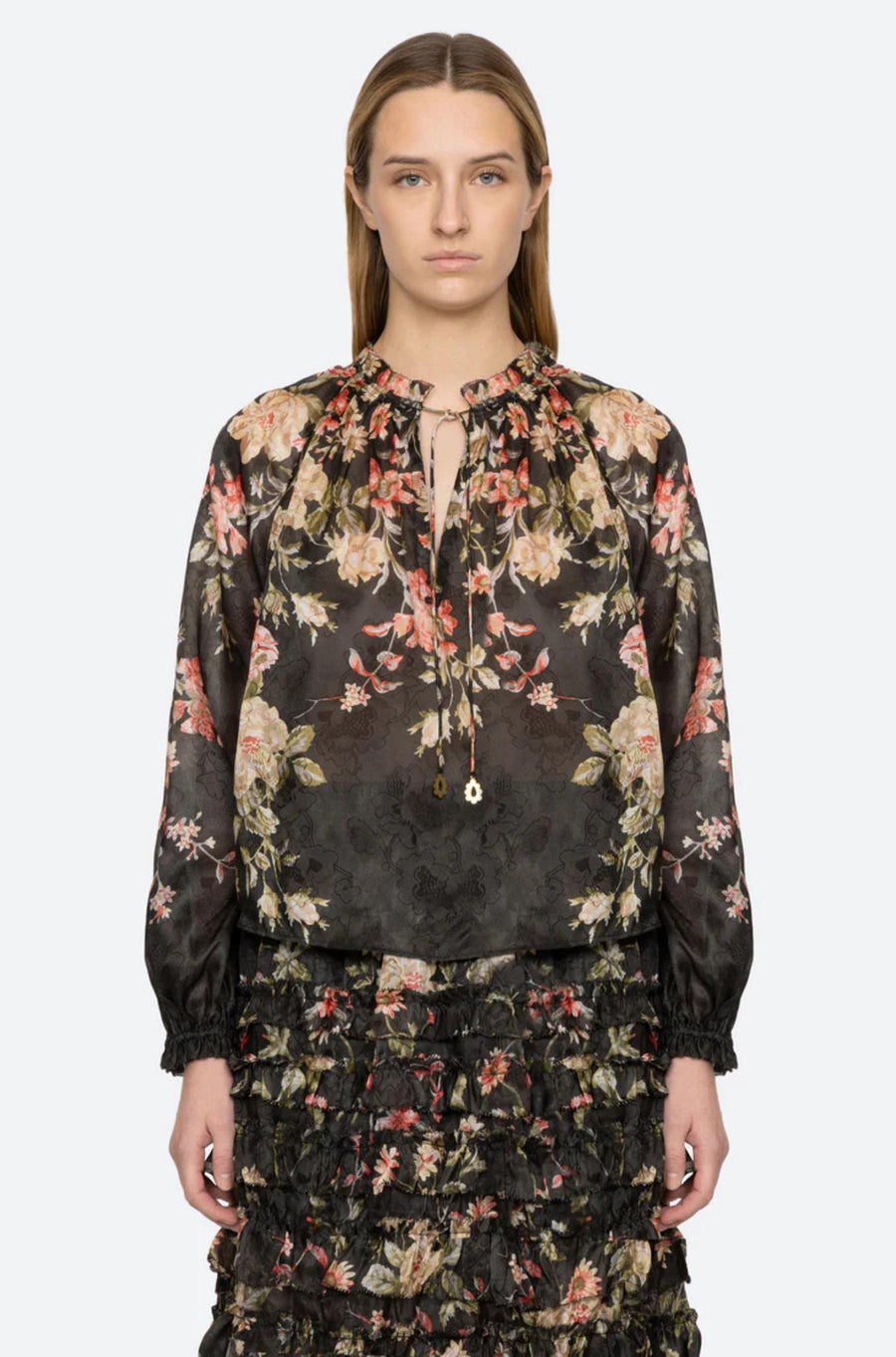 Jolie Print Top-Top-Sea New York-Debs Boutique