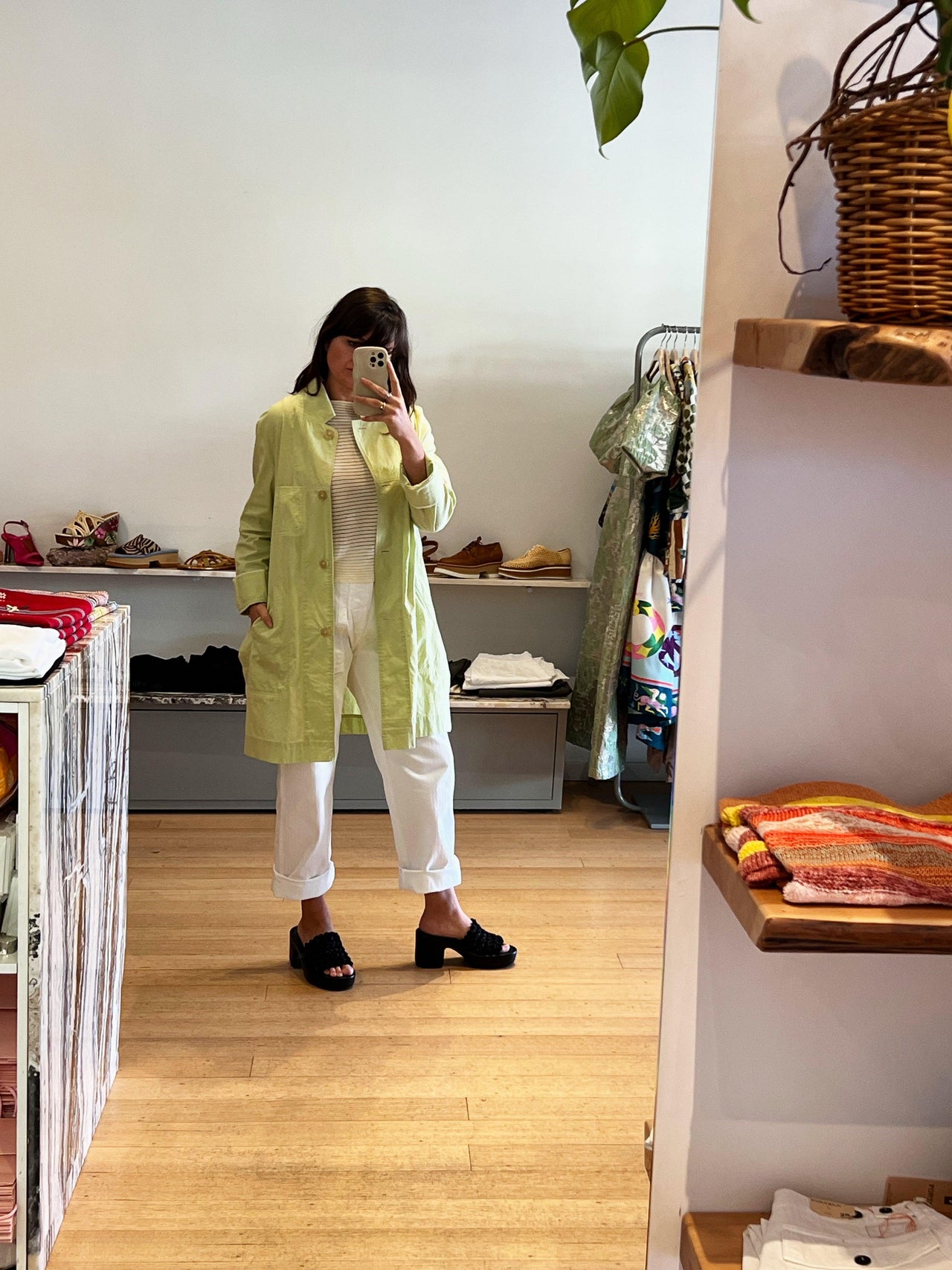 Bessy Jacket in Lime-Jacket-Annette Gortz-Debs Boutique