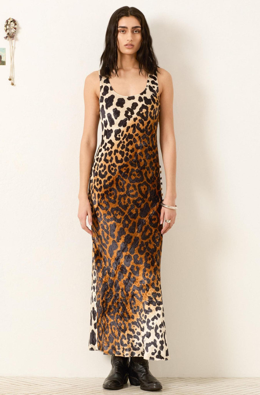 Adele Leopard Velvet Dress-Dress-ALIX OF BOHEMIA-Debs Boutique