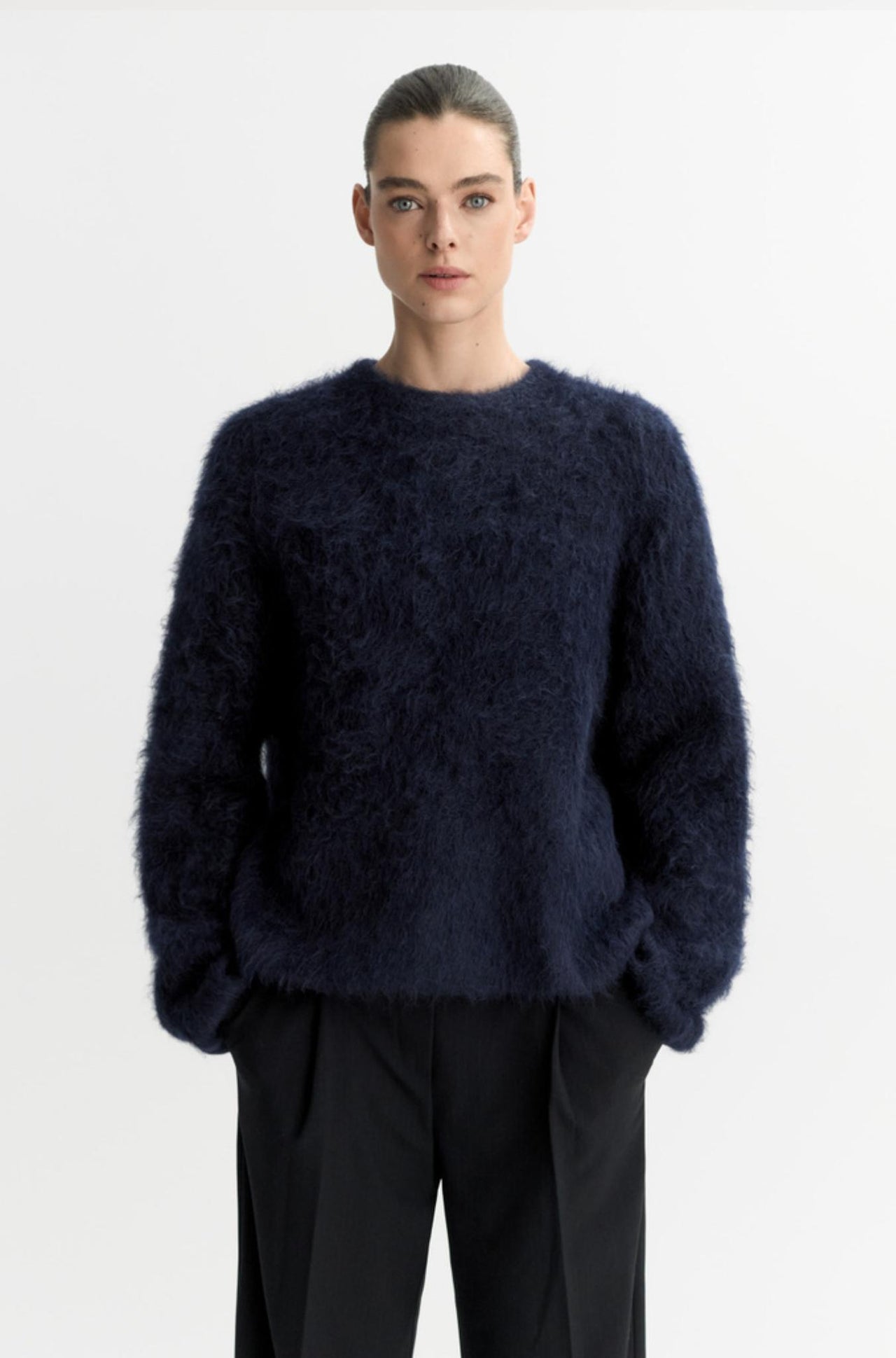 Alpaca Crewneck-Sweaters & Cardigans-Soft Goat-Debs Boutique