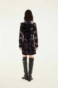 Thumbnail for Arabesque Mix Scarves Black Wrap Mini Dress-Dresses-Farm Rio-Debs Boutique