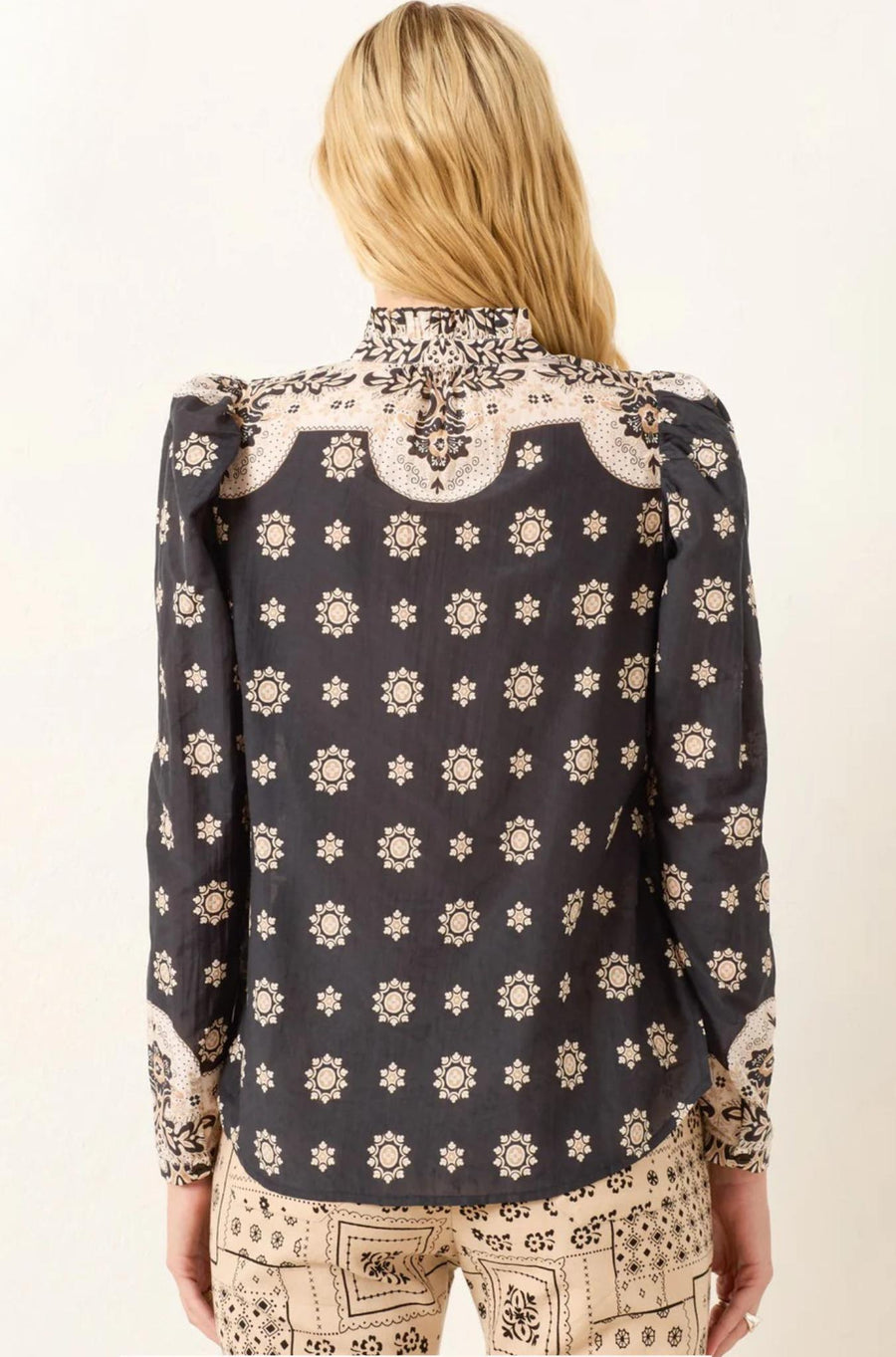 Artemis Bronco Bandana Shirt-Tops-ALIX OF BOHEMIA-Debs Boutique