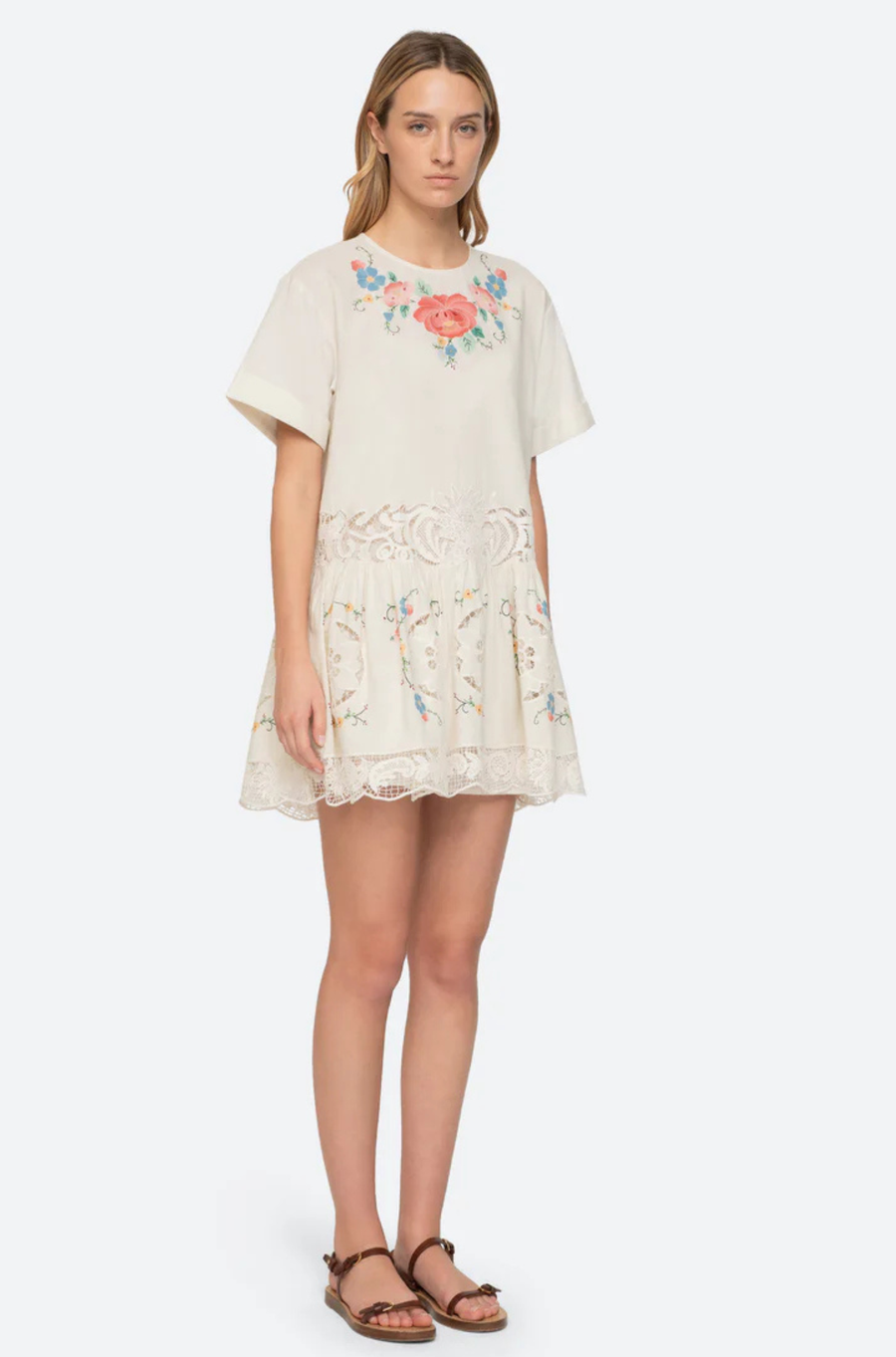 Astrid Embroidery Mini Dress