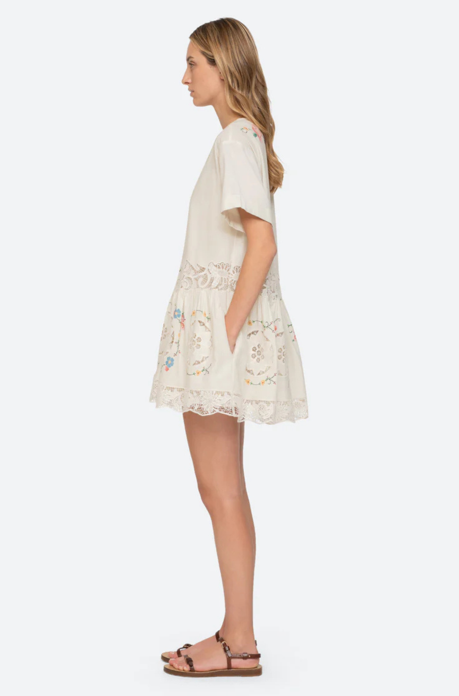 Astrid Embroidery Mini Dress