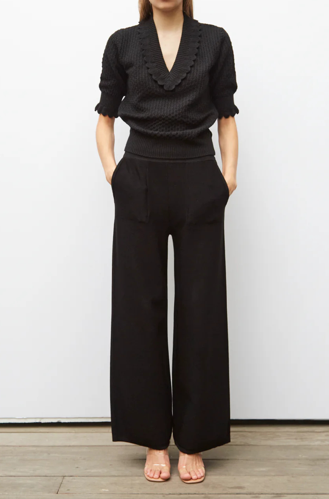 Azuro Knit Pants Noir