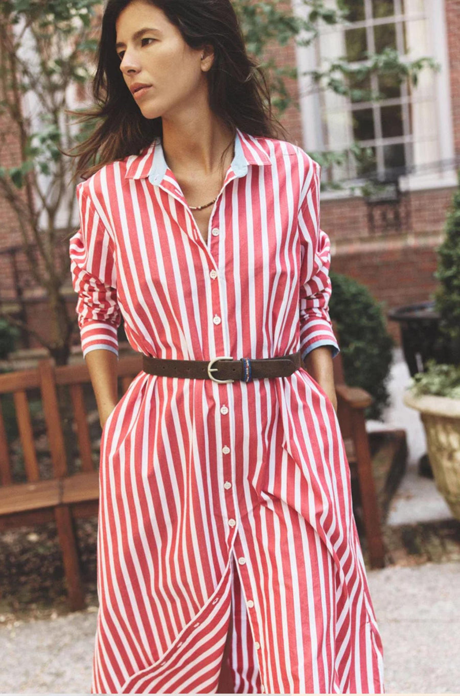 Brix Belt Deep Brown-ACCESSORIES-Xirena-Debs Boutique