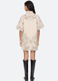 Thumbnail for Ceci Embroidery Shirtdress Cream-Dress-Sea New York-Debs Boutique