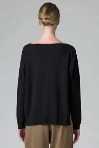 Thumbnail for Knit Pullover in Black-Sweaters & Cardigans-Transit-Debs Boutique