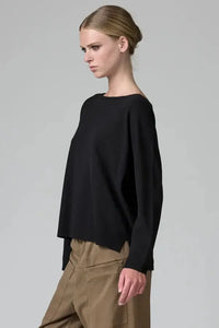 Thumbnail for Knit Pullover in Black-Sweaters & Cardigans-Transit-Debs Boutique