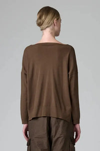 Thumbnail for Knit Pullover in Tobacco-Sweaters & Cardigans-Transit-Debs Boutique