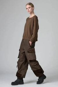 Thumbnail for Knit Pullover in Tobacco-Sweaters & Cardigans-Transit-Debs Boutique