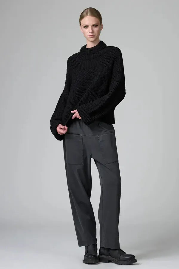 Textural Turtleneck Pullover-Sweaters & Cardigans-Transit-Debs Boutique