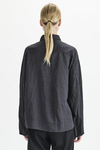 Thumbnail for Shirt/Jacket Linen Boxy - Iconic - Black