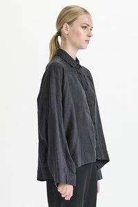 Thumbnail for Shirt/Jacket Linen Boxy - Iconic - Black