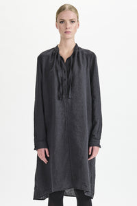 Thumbnail for Detailed Hem Shirt Black