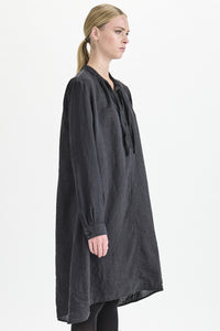 Thumbnail for Detailed Hem Shirt Black