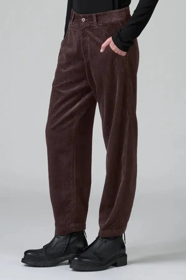 265 Cord Signature Pant Merlot-Pants-Transit-Debs Boutique