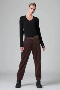 Thumbnail for 265 Cord Signature Pant Merlot-Pants-Transit-Debs Boutique