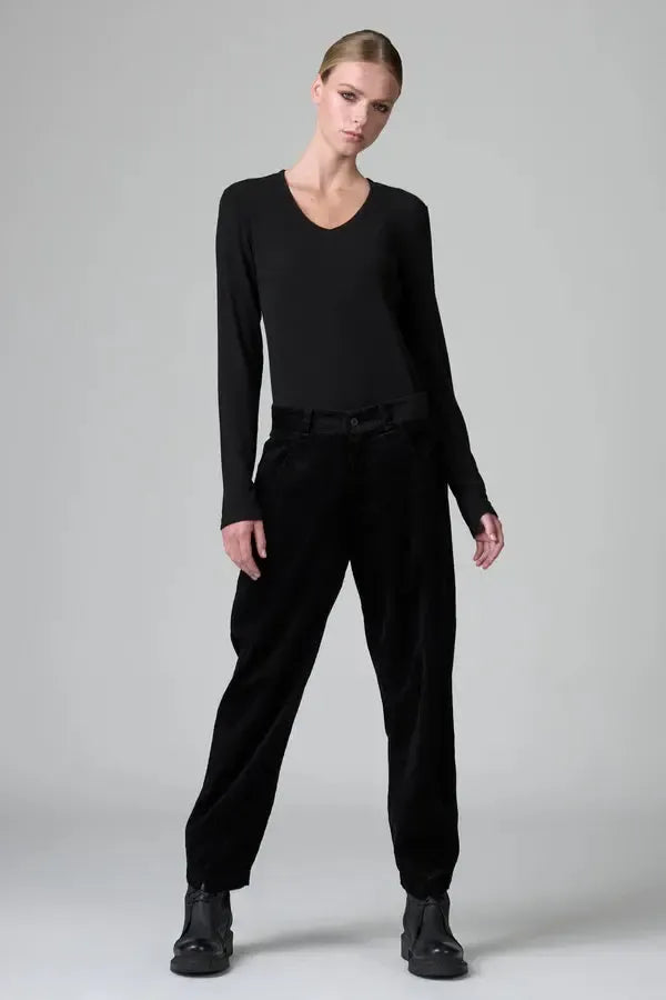 265 Cord Signature Pant Black-Pants-Transit-Debs Boutique