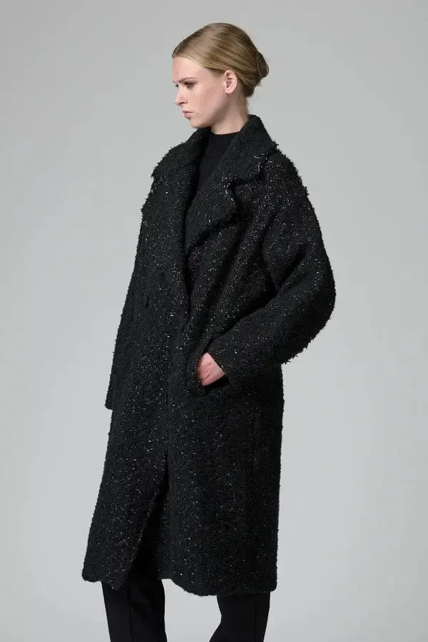 Boucle Coat-Jackets & Outerwear-Transit-Debs Boutique