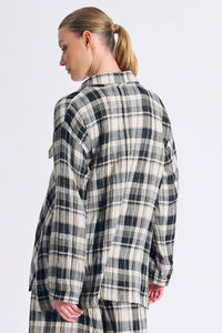 Thumbnail for Textural Check Jacket — Transit — Debs Boutique