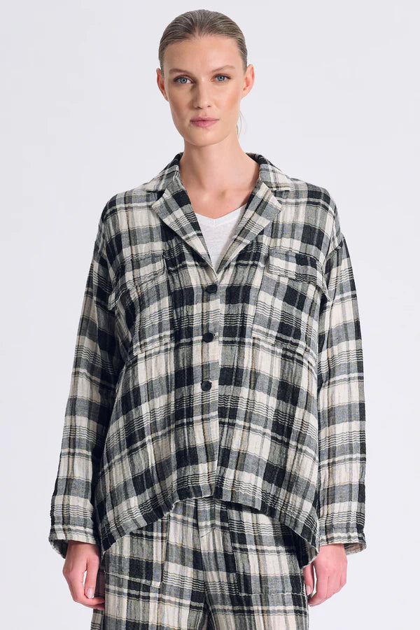 Textural Check Jacket — Transit — Debs Boutique