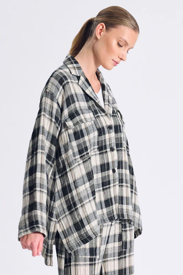 Textural Check Jacket — Transit — Debs Boutique