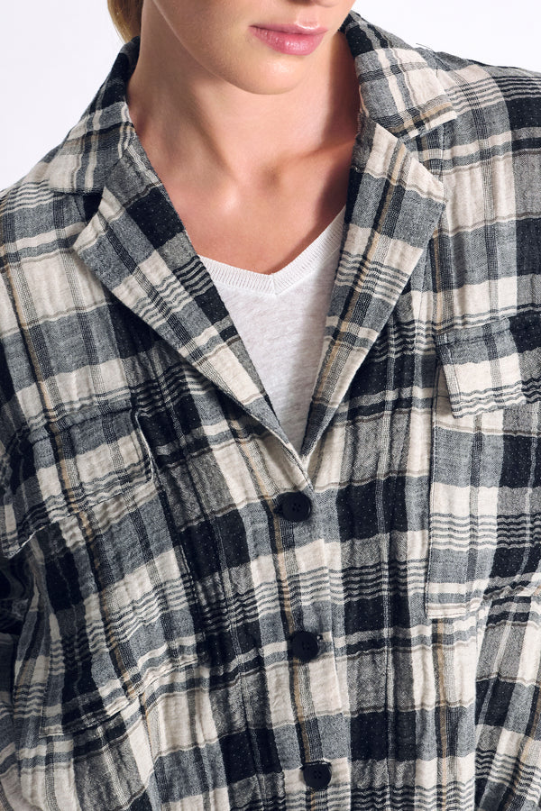 Textural Check Jacket — Transit — Debs Boutique