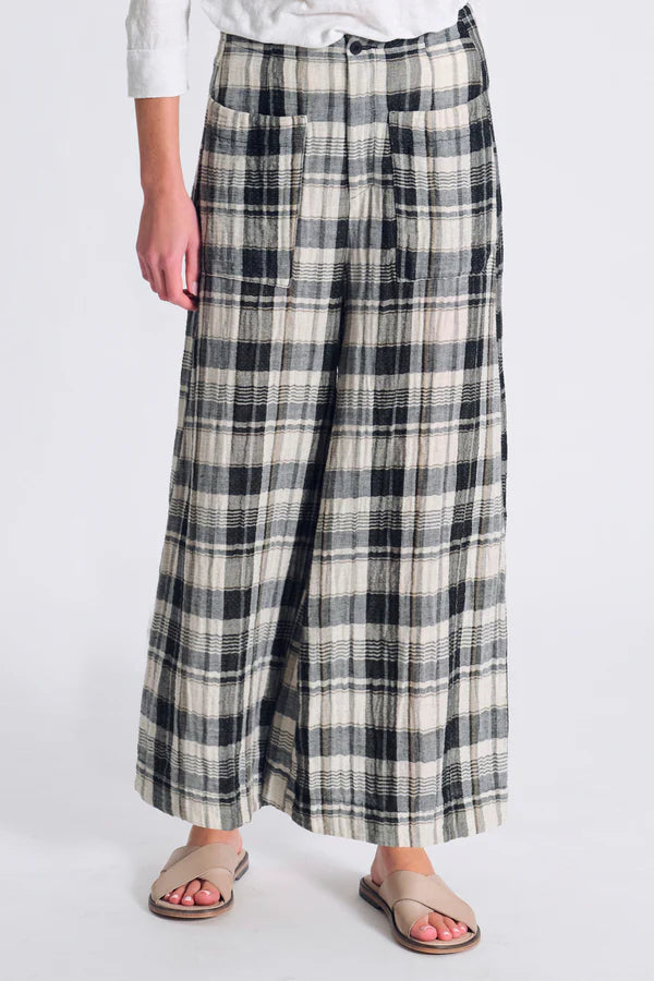 Textural Check Pant — Transit — Debs Boutique