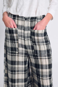 Thumbnail for Textural Check Pant — Transit — Debs Boutique
