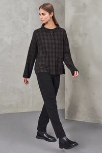 Thumbnail for C120 CHECKED LOOSE FIT JACKET 08-Jacket-Transit-Debs Boutique