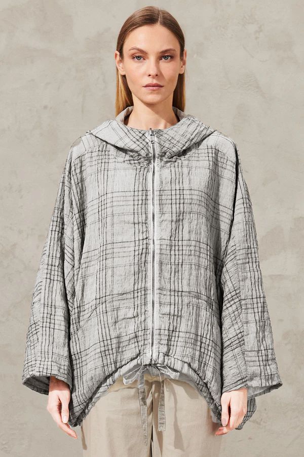 REVERSIBLE PLAID JACKET WITH HOOD – Debs Boutique