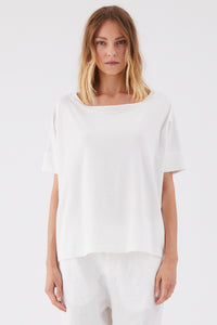 Thumbnail for JERSEY OVERSIZED TEE WHITE-T-SHIRT-Transit-Debs Boutique