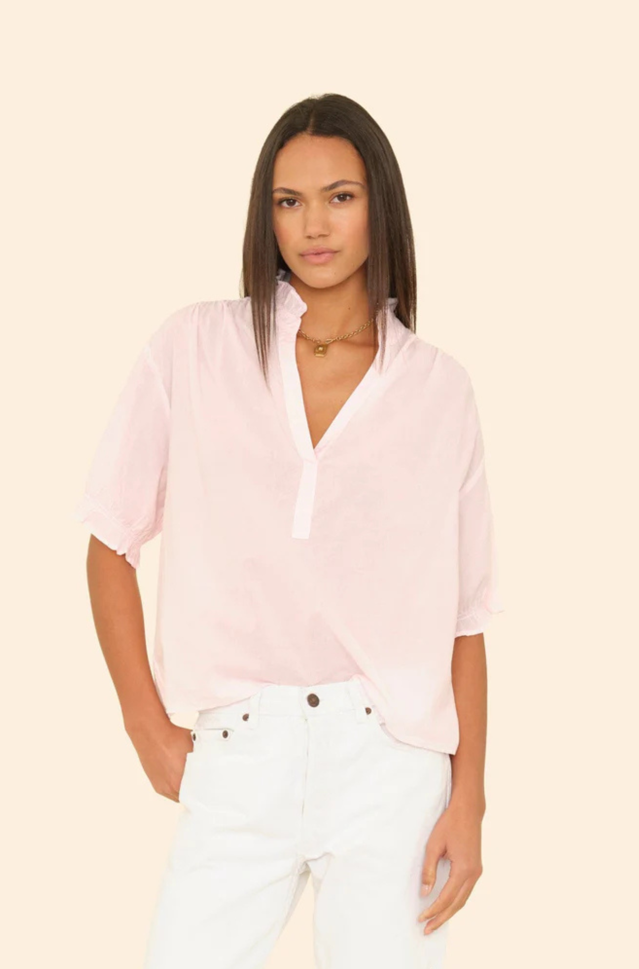 Cam Top Pale Rose
