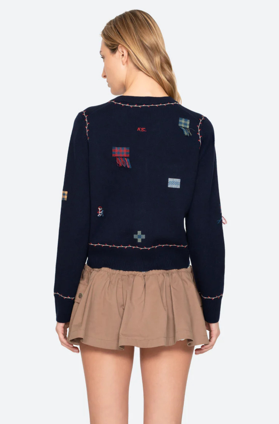 Claira Emb Knit Cardigan
