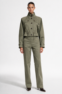 Thumbnail for Crop Trench Coat