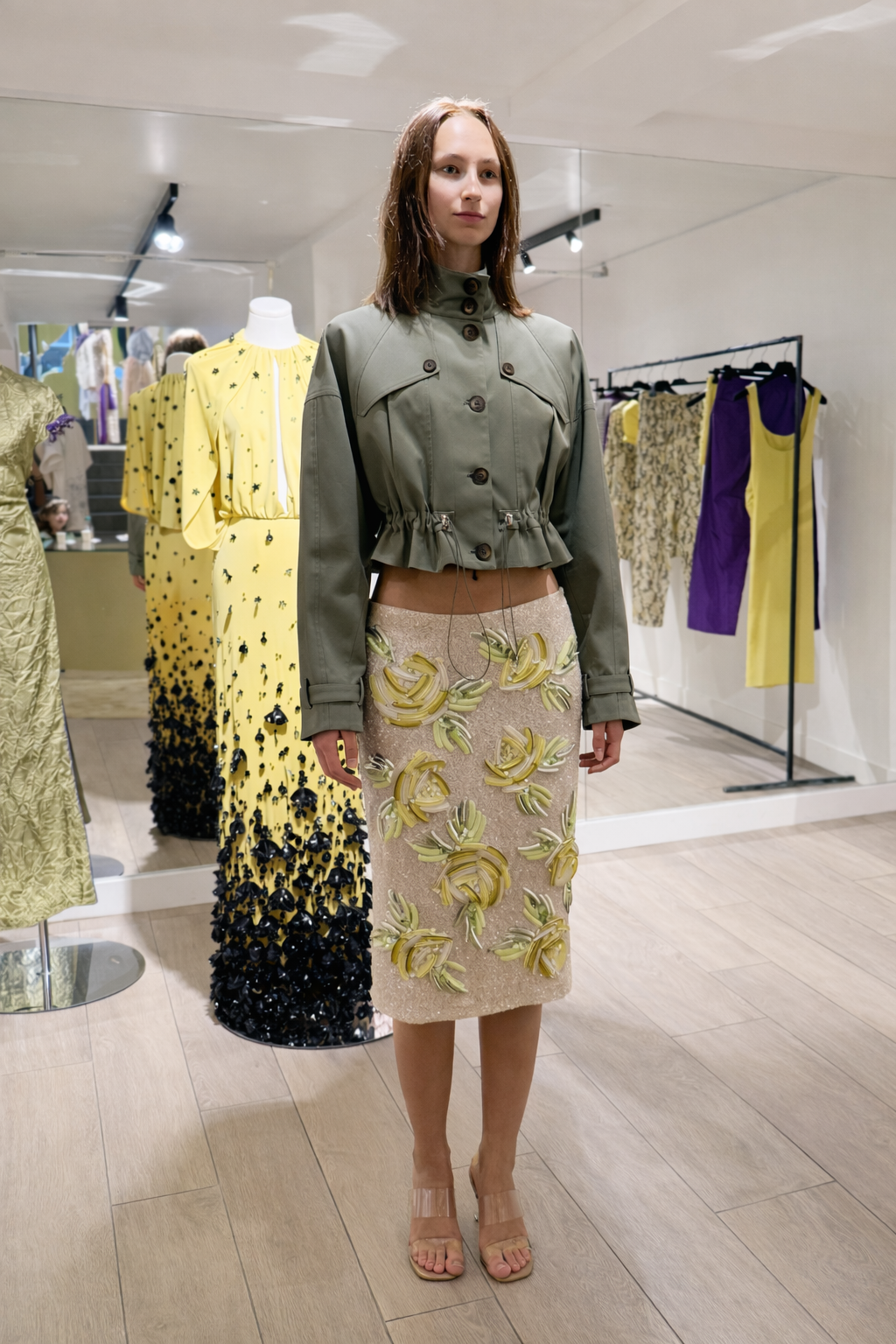 Crop Trench Coat