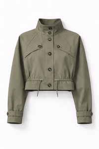 Thumbnail for Crop Trench Coat