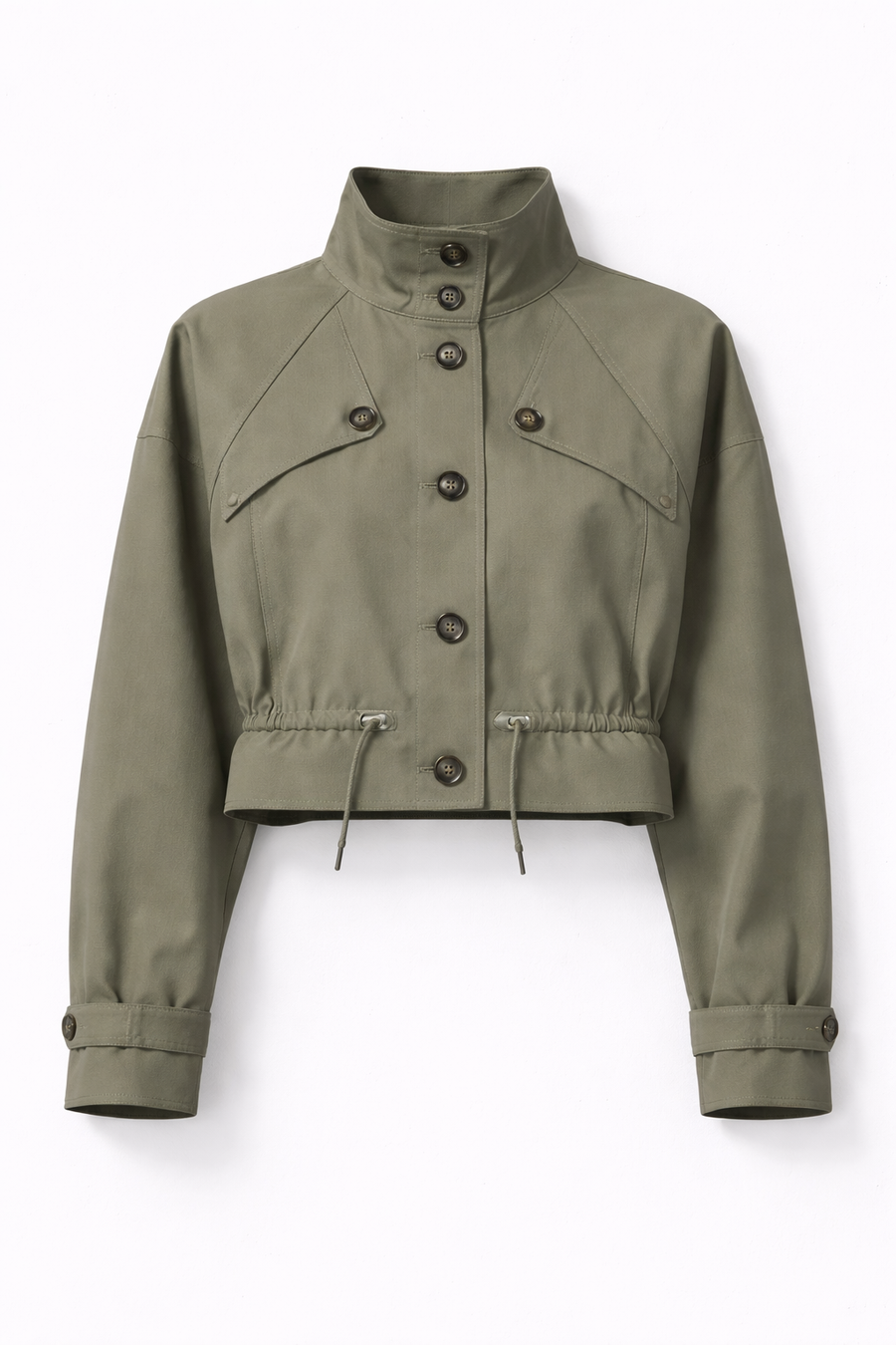 Crop Trench Coat