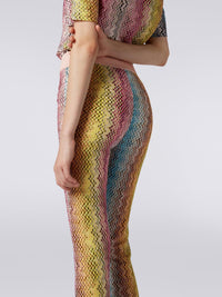 Thumbnail for Viscose flared trousers with multicoloured Greek fret print-Pant-Missoni-Debs Boutique
