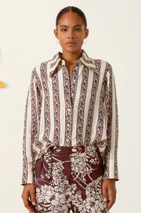 Thumbnail for Dana Climbing Vine Silk Shirt